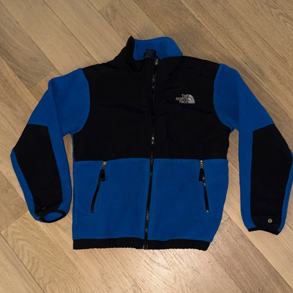 The North Face Kids Two-Tone Blue and Black Puffer Jacket Sz M 10/12
